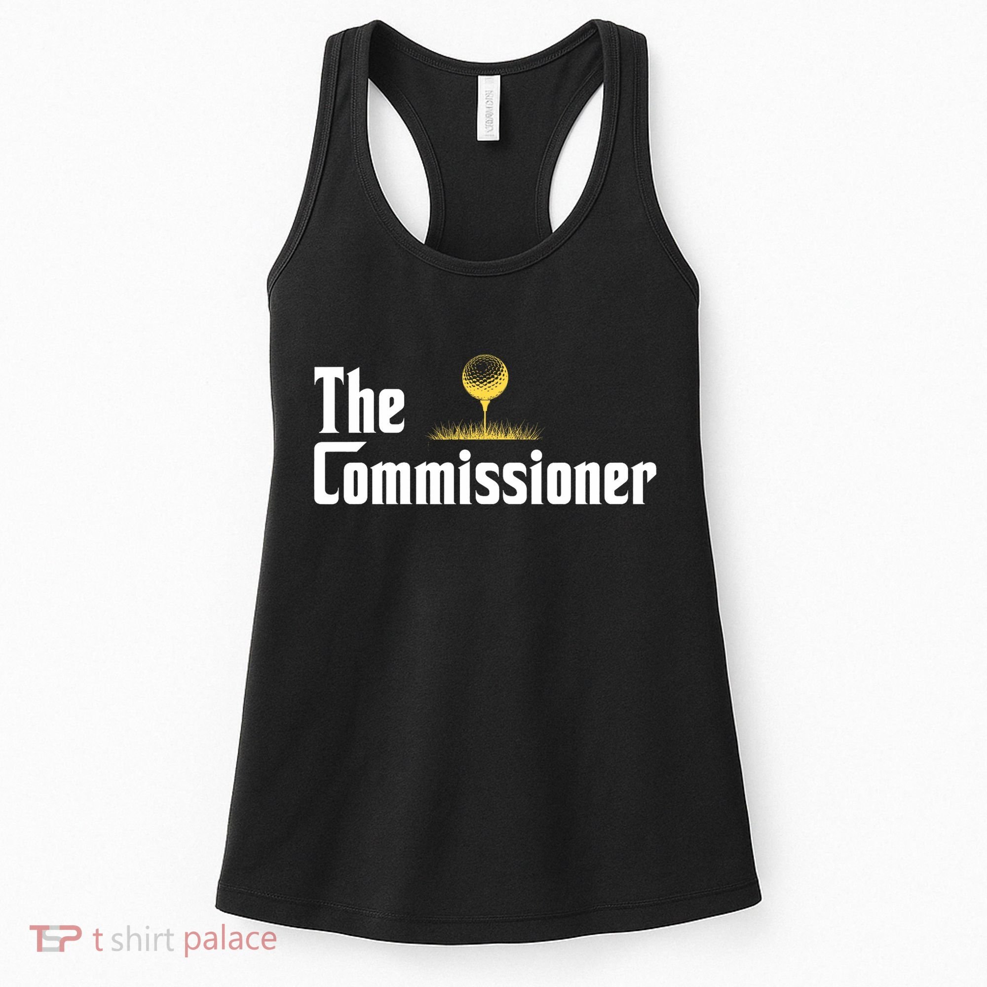 Funny Golfer The Commissioner Golf League Golfing Women's Tank Top