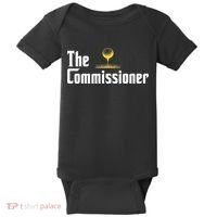 Funny Golfer The Commissioner Golf League Golfing Baby Bodysuit thumb 0