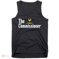 Funny Golfer The Commissioner Golf League Golfing Tank Top thumb 0