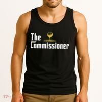 Funny Golfer The Commissioner Golf League Golfing Tank Top thumb 3
