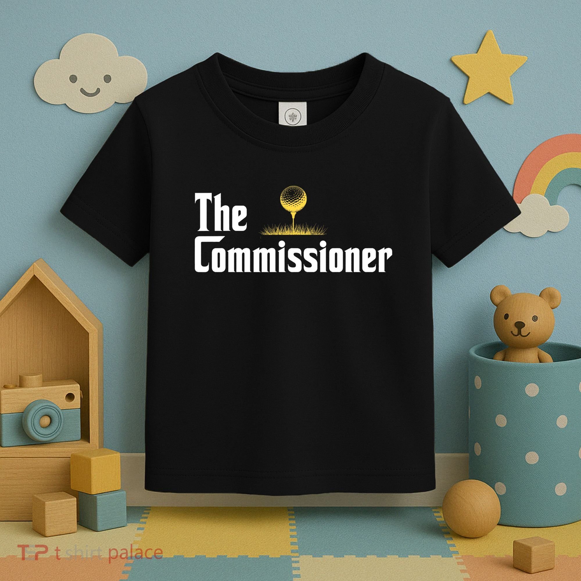 Funny Golfer The Commissioner Golf League Golfing Toddler T-Shirt