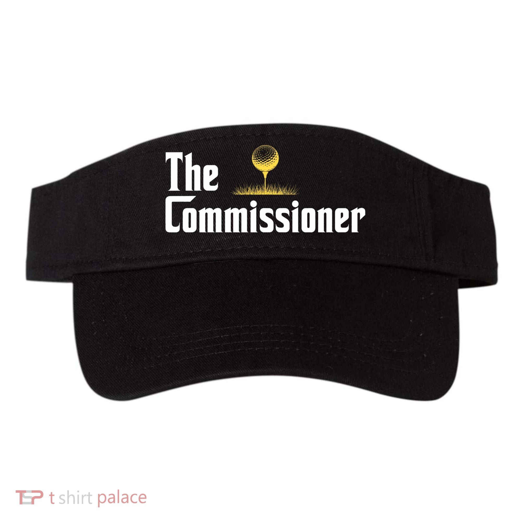 Funny Golfer The Commissioner Golf League Golfing Visor