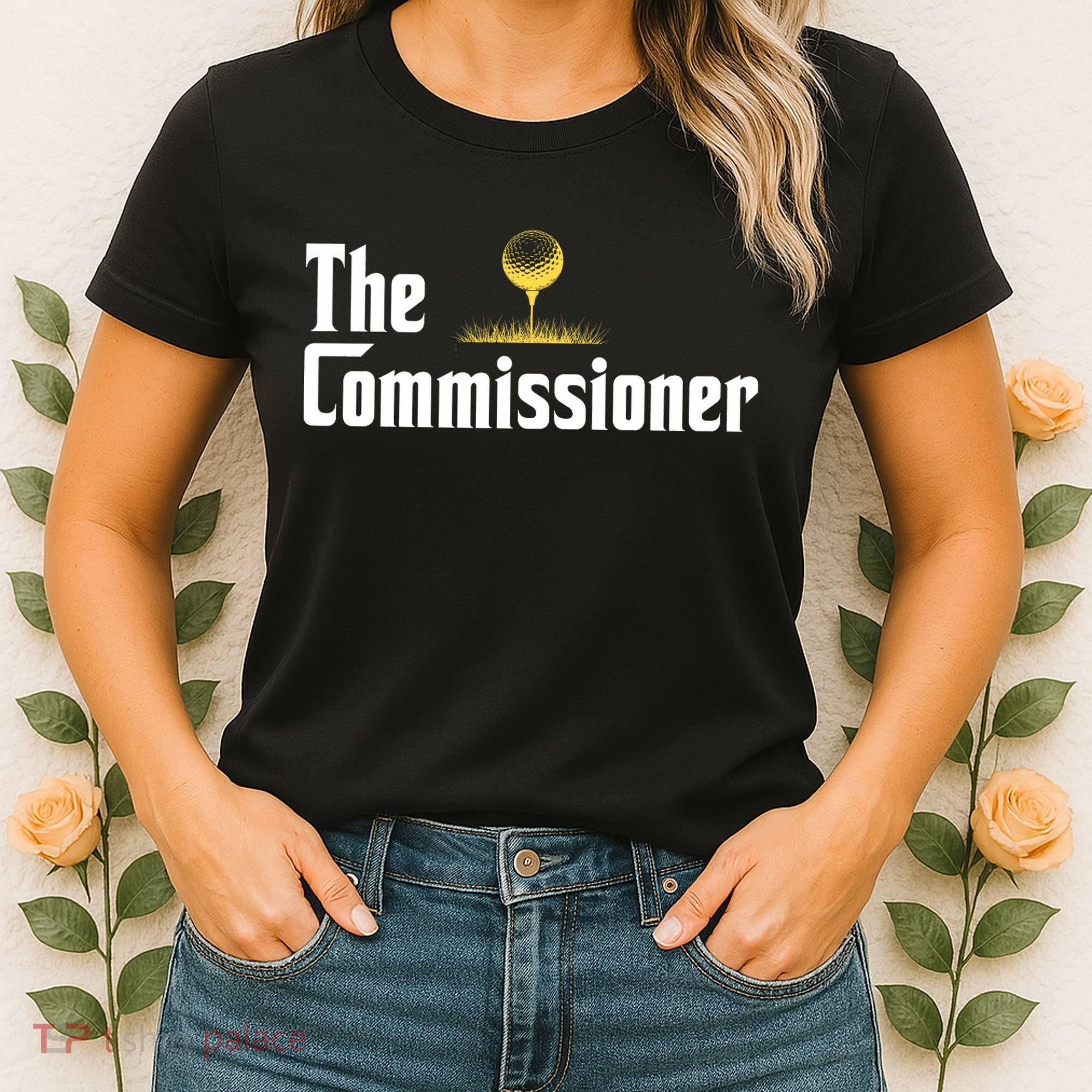 Funny Golfer The Commissioner Golf League Golfing Women's T-Shirt