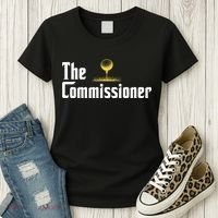 Funny Golfer The Commissioner Golf League Golfing Women's T-Shirt thumb 3