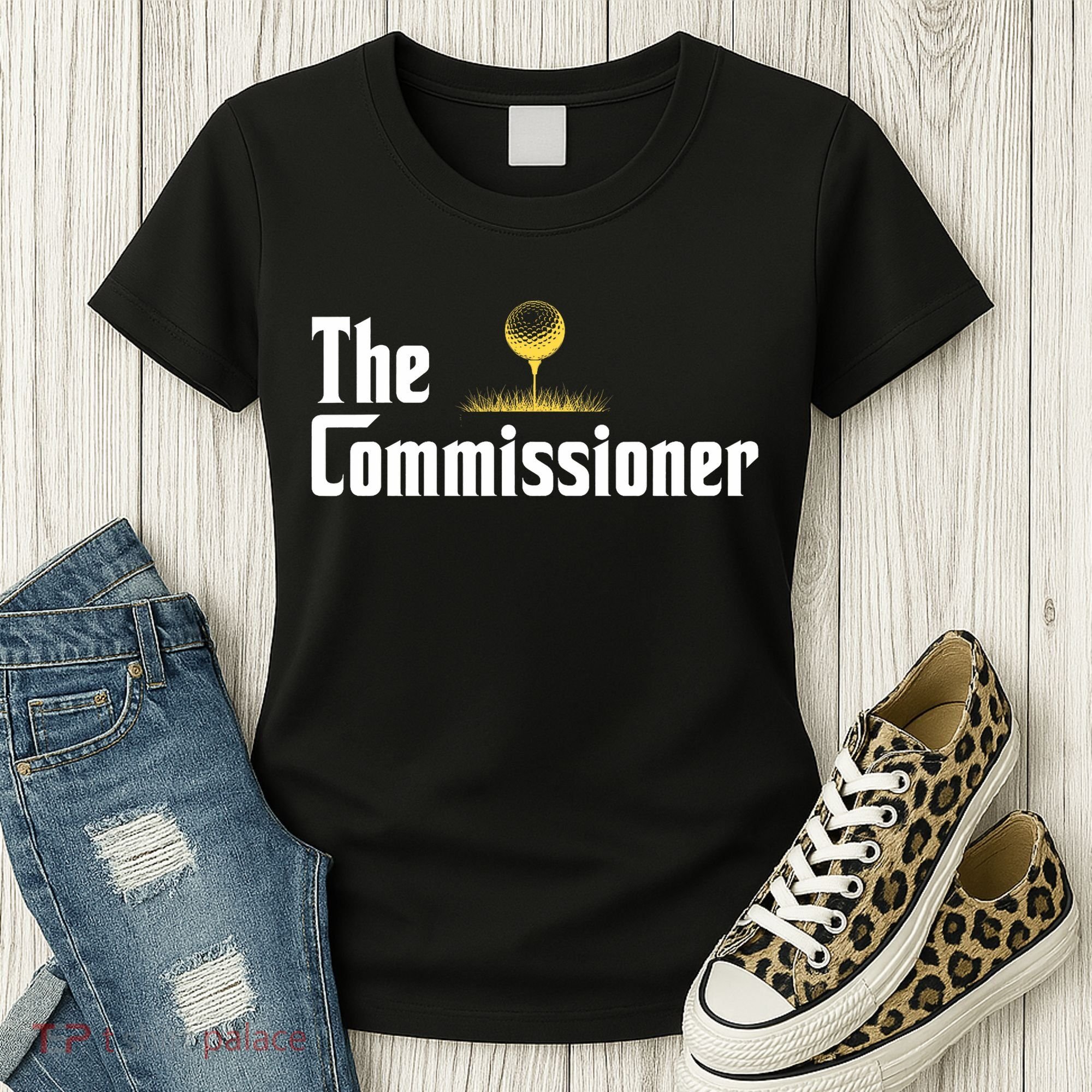 Funny Golfer The Commissioner Golf League Golfing Women's T-Shirt