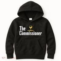 Funny Golfer The Commissioner Golf League Golfing Kids Hoodie thumb 0