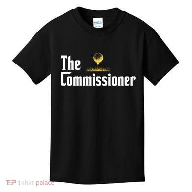 Funny Golfer The Commissioner Golf League Golfing Kids T-Shirt