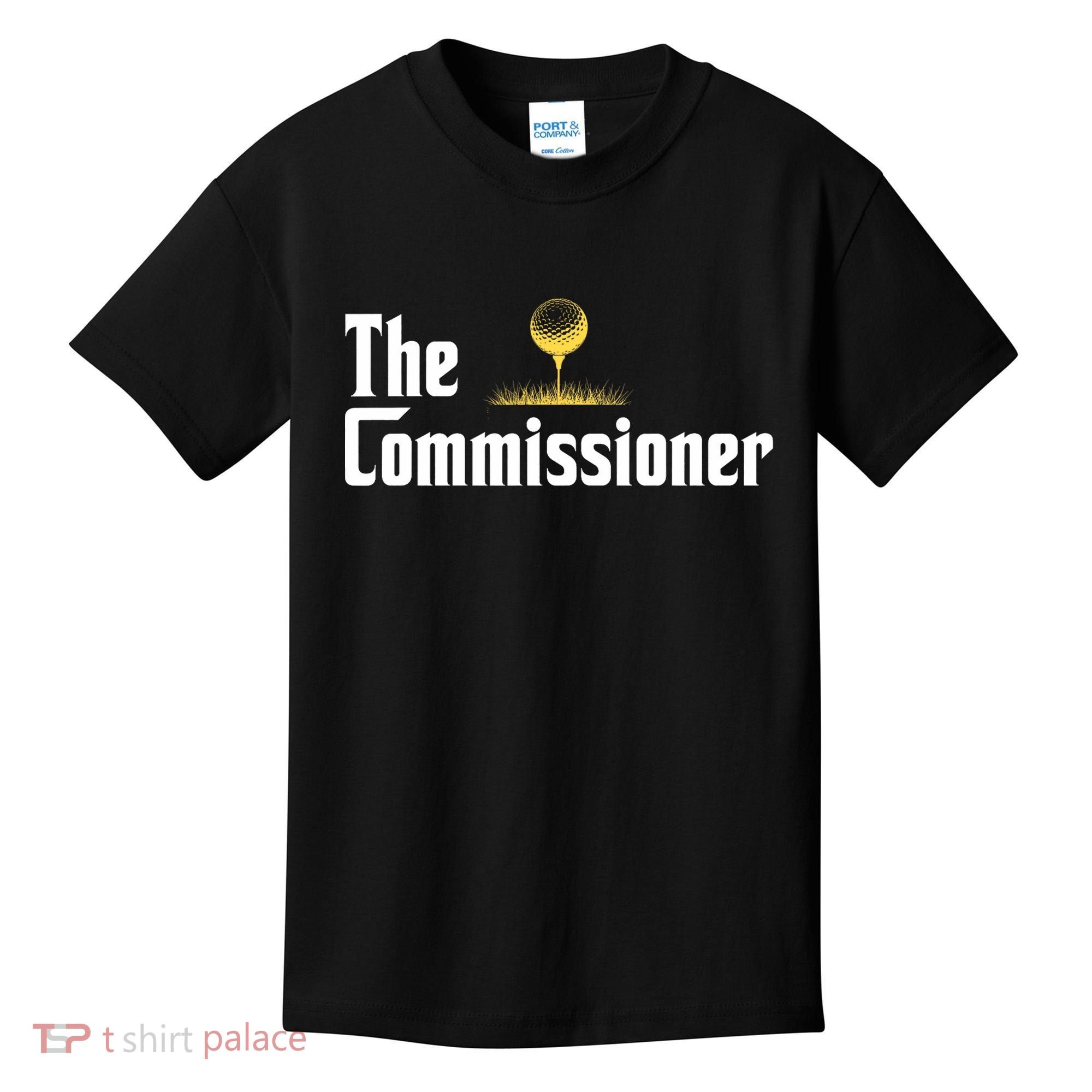 Funny Golfer The Commissioner Golf League Golfing Kids T-Shirt