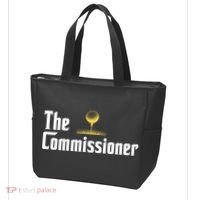 Funny Golfer The Commissioner Golf League Golfing Tote Bag thumb 3
