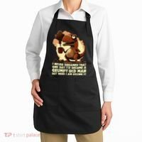 Funny Grumpy Tyranno Grumpy Old Man Apron thumb 2