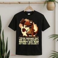 Funny Grumpy Tyranno Grumpy Old Man T-Shirt thumb 2