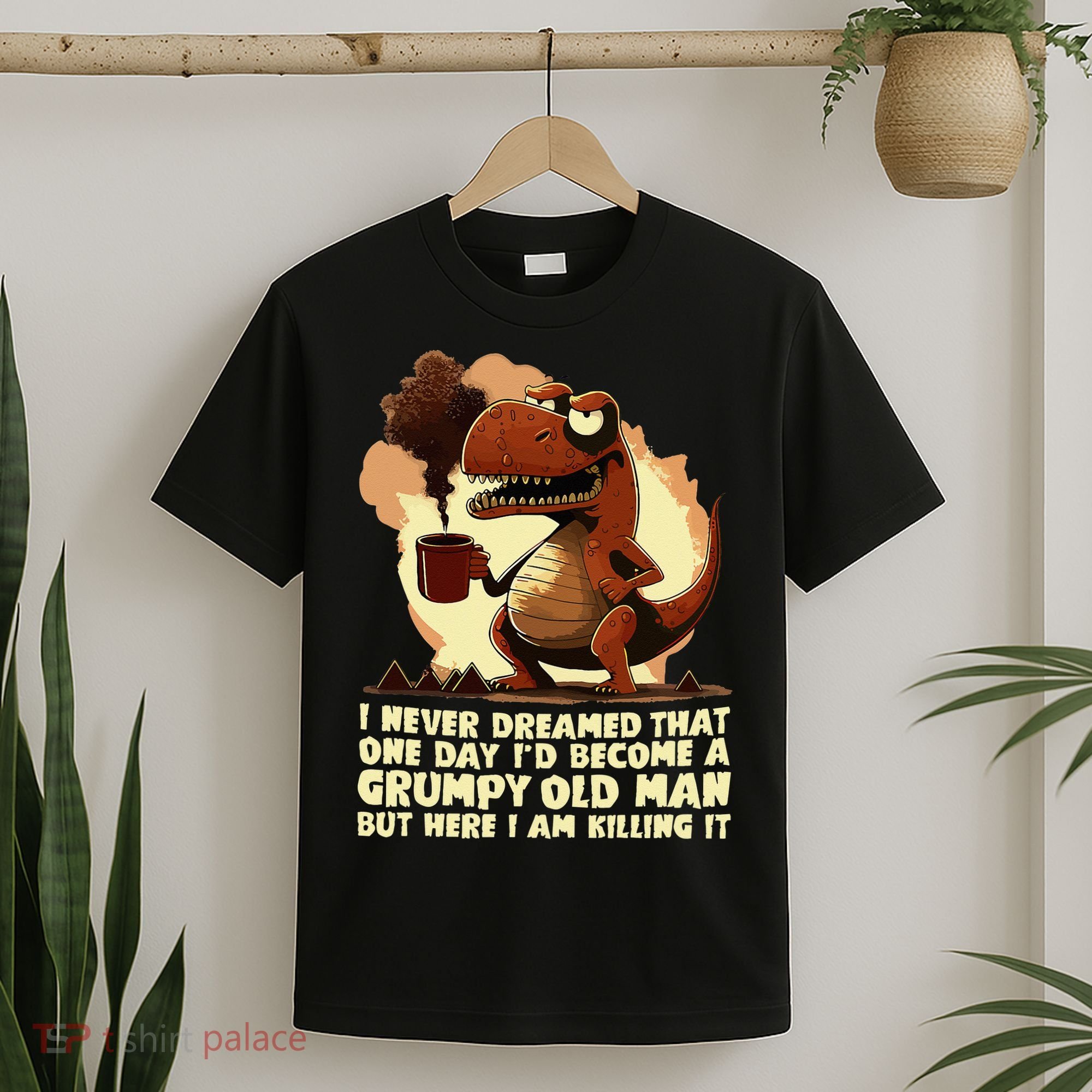Funny Grumpy Tyranno Grumpy Old Man T-Shirt