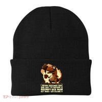 Funny Grumpy Tyranno Grumpy Old Man Beanie thumb 0