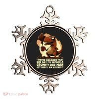 Funny Grumpy Tyranno Grumpy Old Man Ornament thumb 0