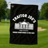 Funny Gift Traitor Joes Est 01 20 21 Gift Golf Towel thumb 1
