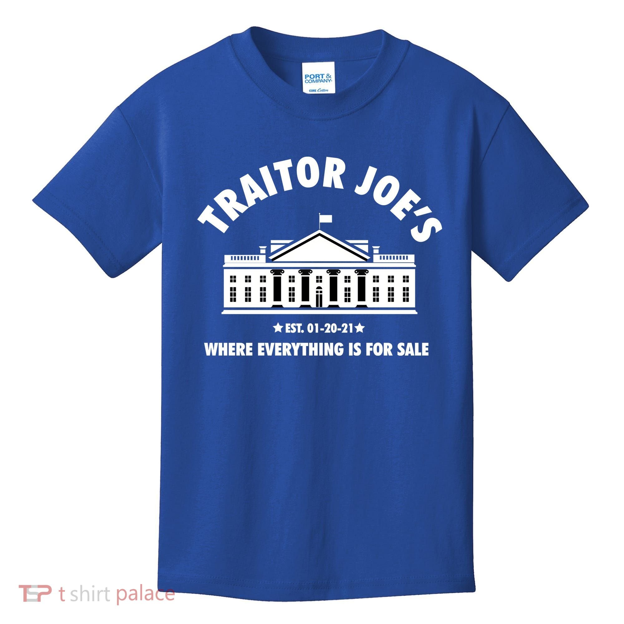 Funny Gift Traitor Joes Est 01 20 21 Gift Kids T-Shirt