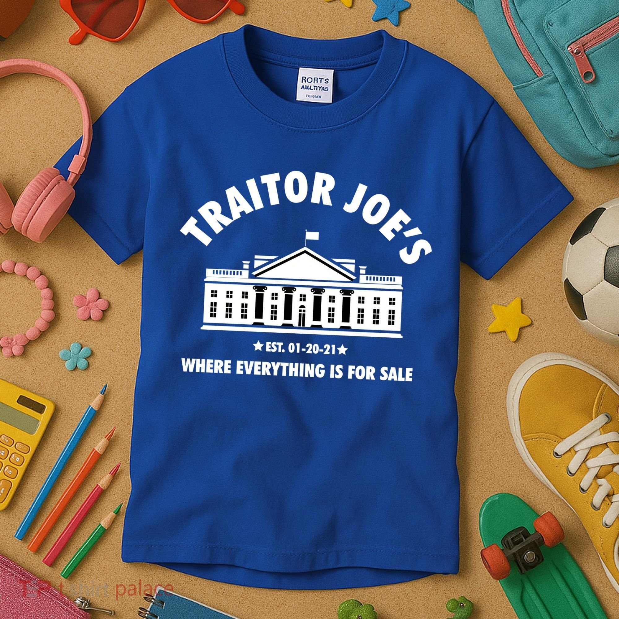 Funny Gift Traitor Joes Est 01 20 21 Gift Kids T-Shirt