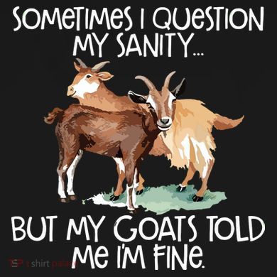 Funny Goat Tee For Crazy People Who Speak With Goats Ornament
