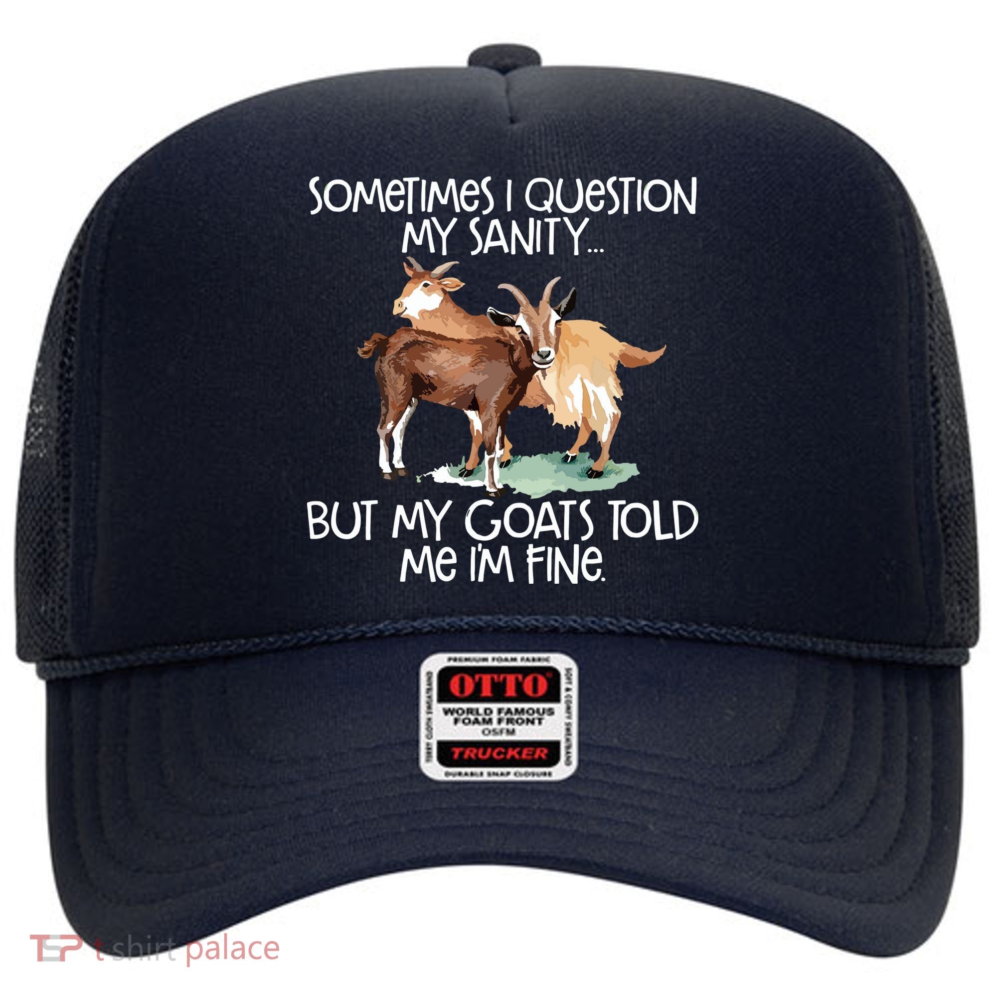Funny Goat Tee For Crazy People Who Speak With Goats Hat