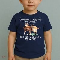 Funny Goat Tee For Crazy People Who Speak With Goats Toddler T-Shirt thumb 2