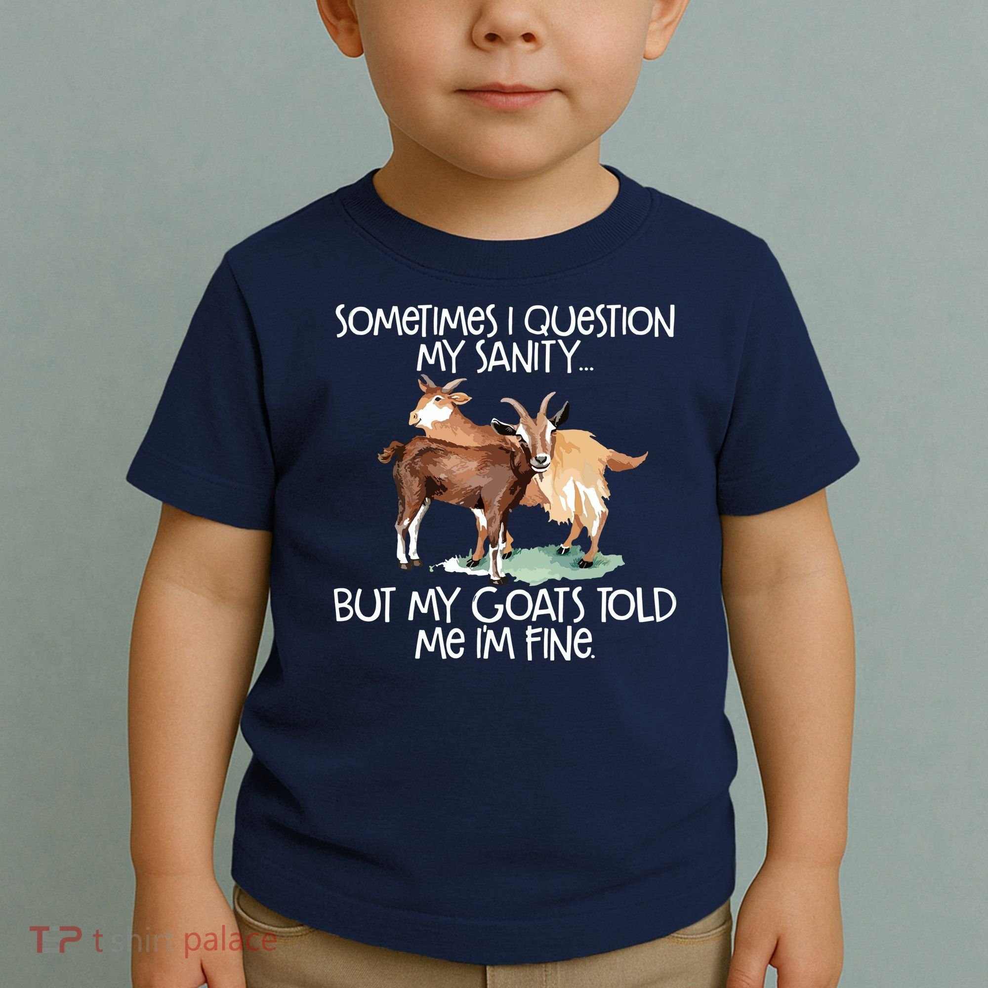 Funny Goat Tee For Crazy People Who Speak With Goats Toddler T-Shirt