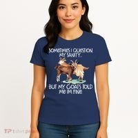 Funny Goat Tee For Crazy People Who Speak With Goats Women's T-Shirt thumb 4