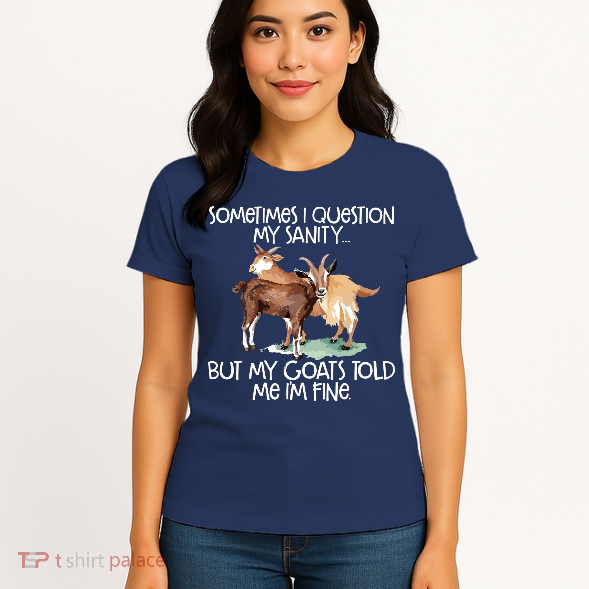 Funny Goat Tee For Crazy People Who Speak With Goats Women's T-Shirt