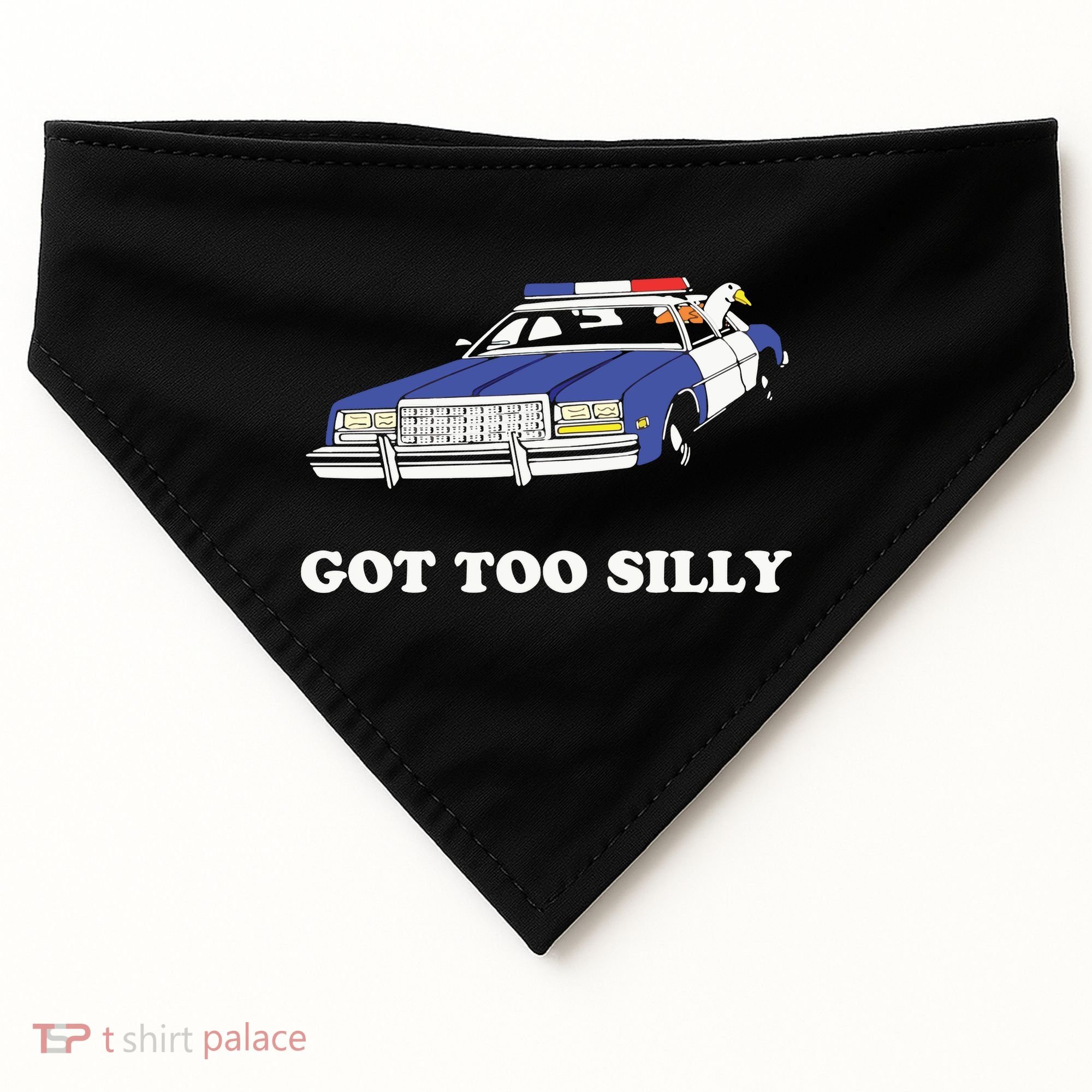 Funny Got Too Silly Goose Couple Cute USA-Made Doggie Bandana