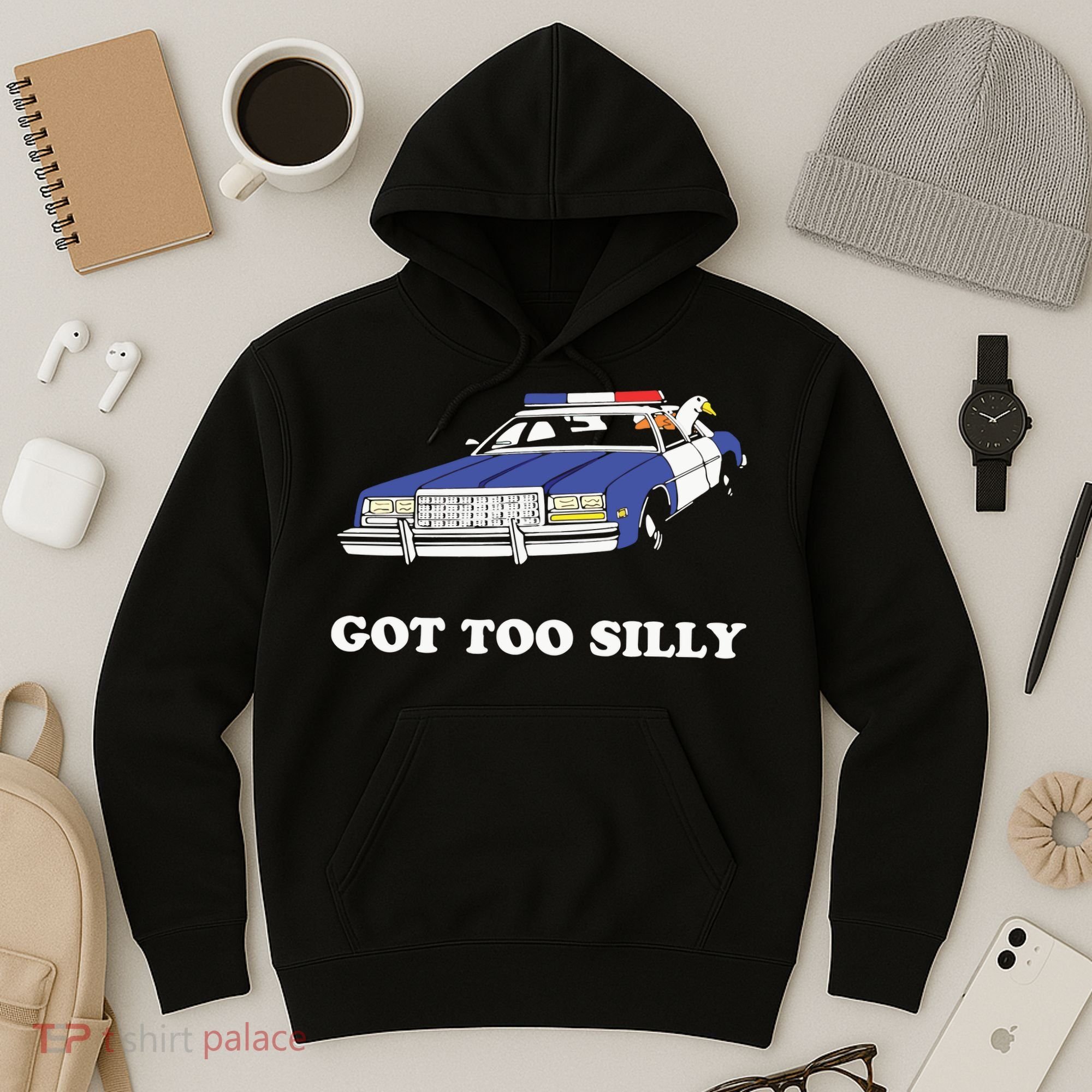 Funny Got Too Silly Goose Couple Cute Hoodie
