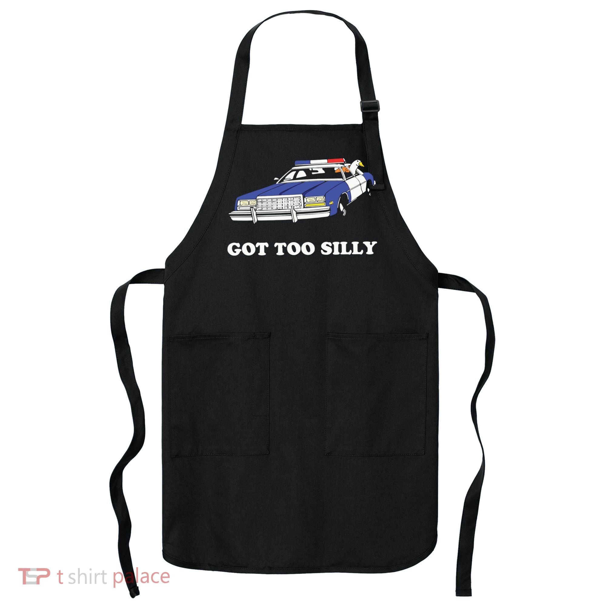 Funny Got Too Silly Goose Couple Cute Apron