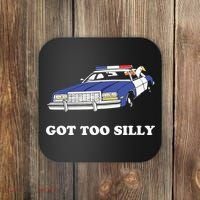 Funny Got Too Silly Goose Couple Cute Coaster thumb 0