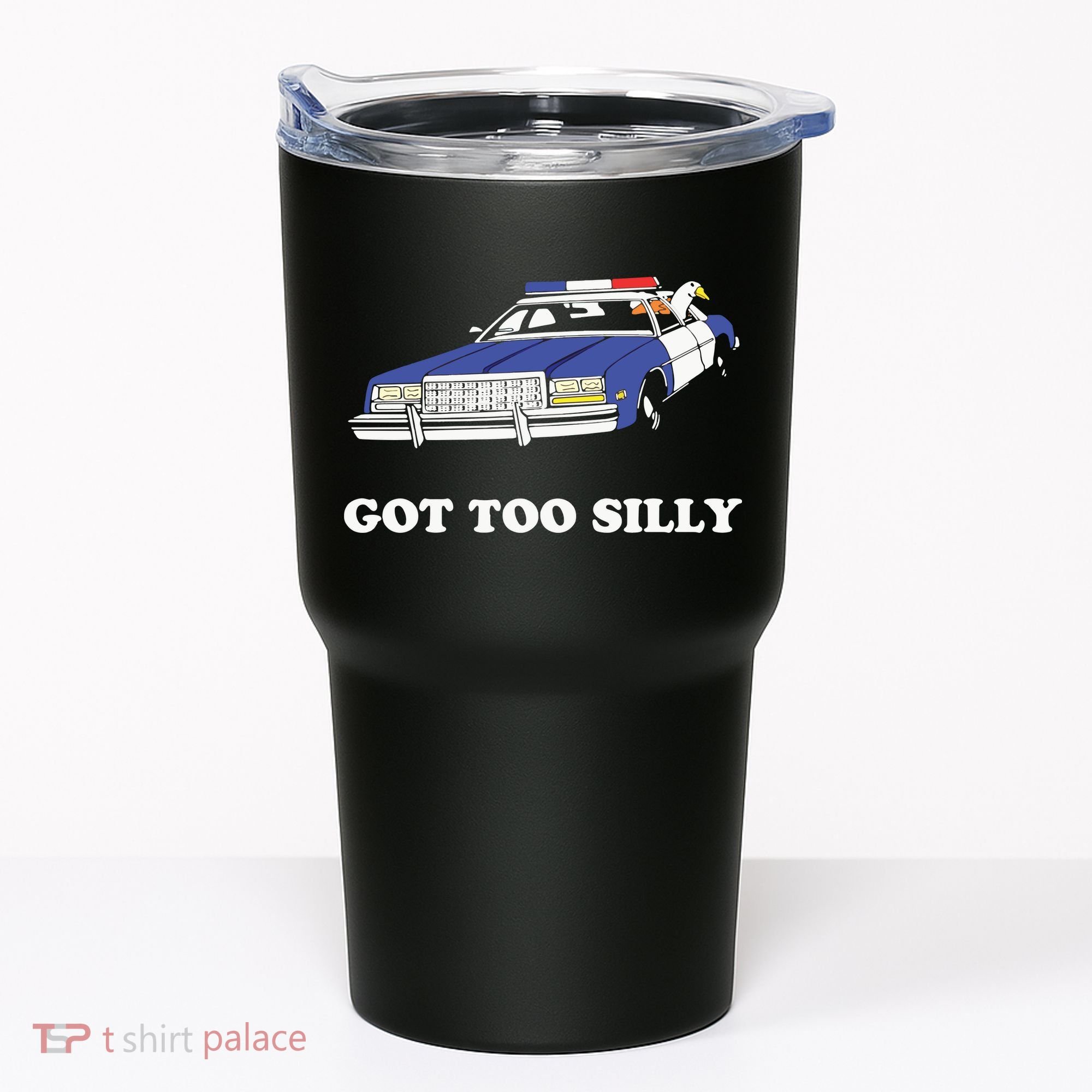 Funny Got Too Silly Goose Couple Cute Tumbler