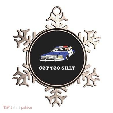 Funny Got Too Silly Goose Couple Cute Ornament