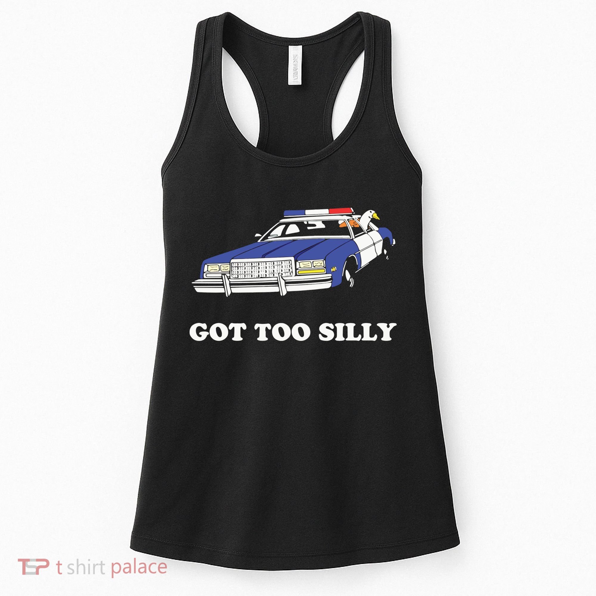 Funny Got Too Silly Goose Couple Cute Women's Tank Top