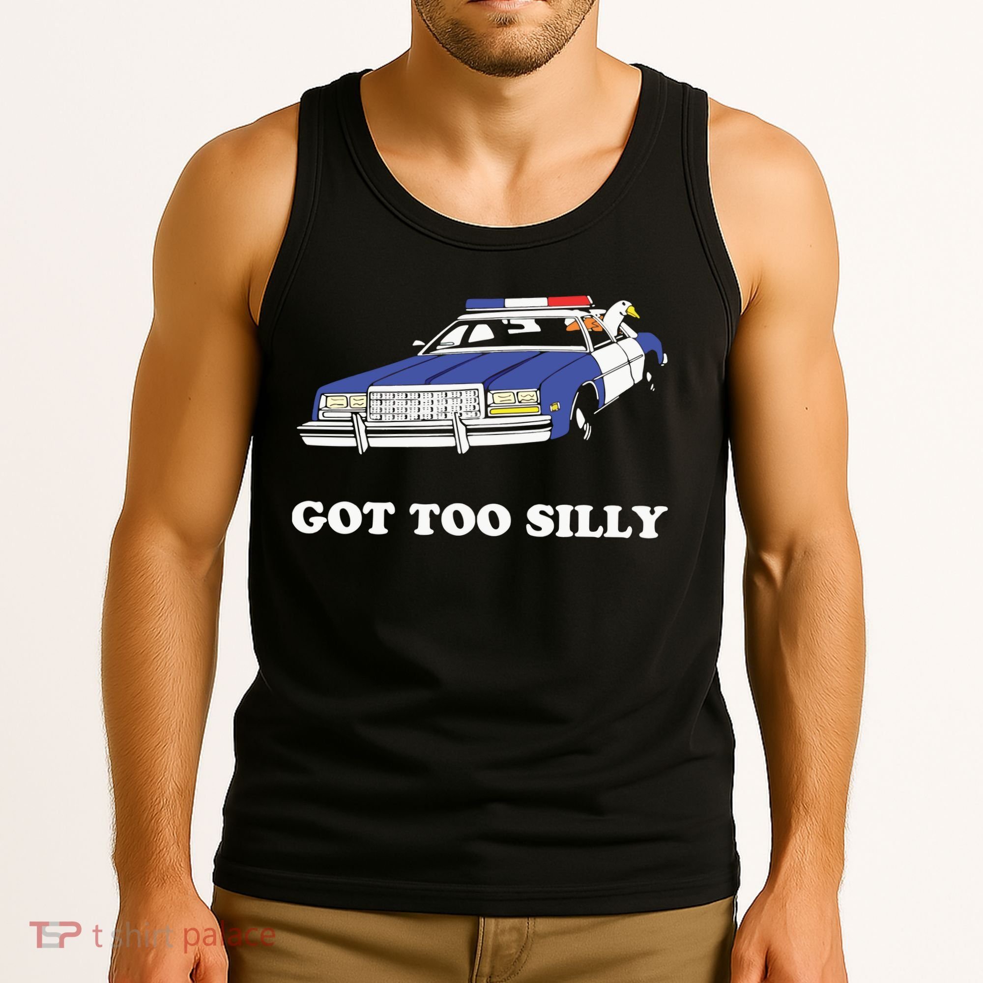 Funny Got Too Silly Goose Couple Cute Tank Top