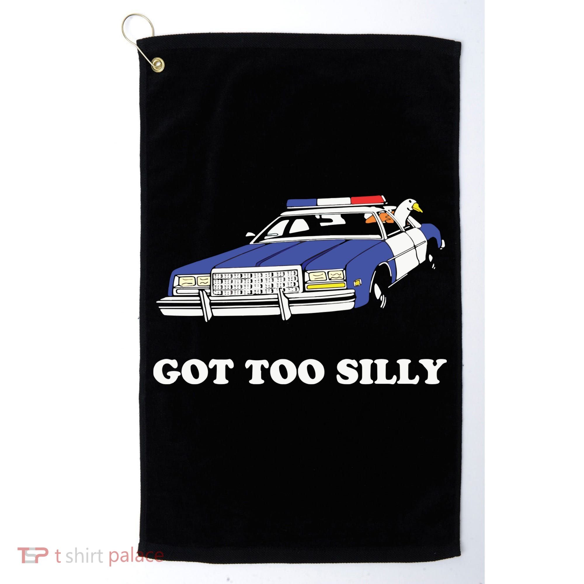 Funny Got Too Silly Goose Couple Cute Golf Towel