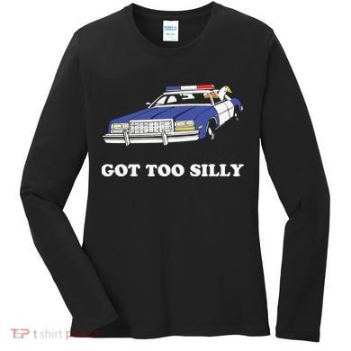 Funny Got Too Silly Goose Couple Cute Women's Long Sleeve Shirt