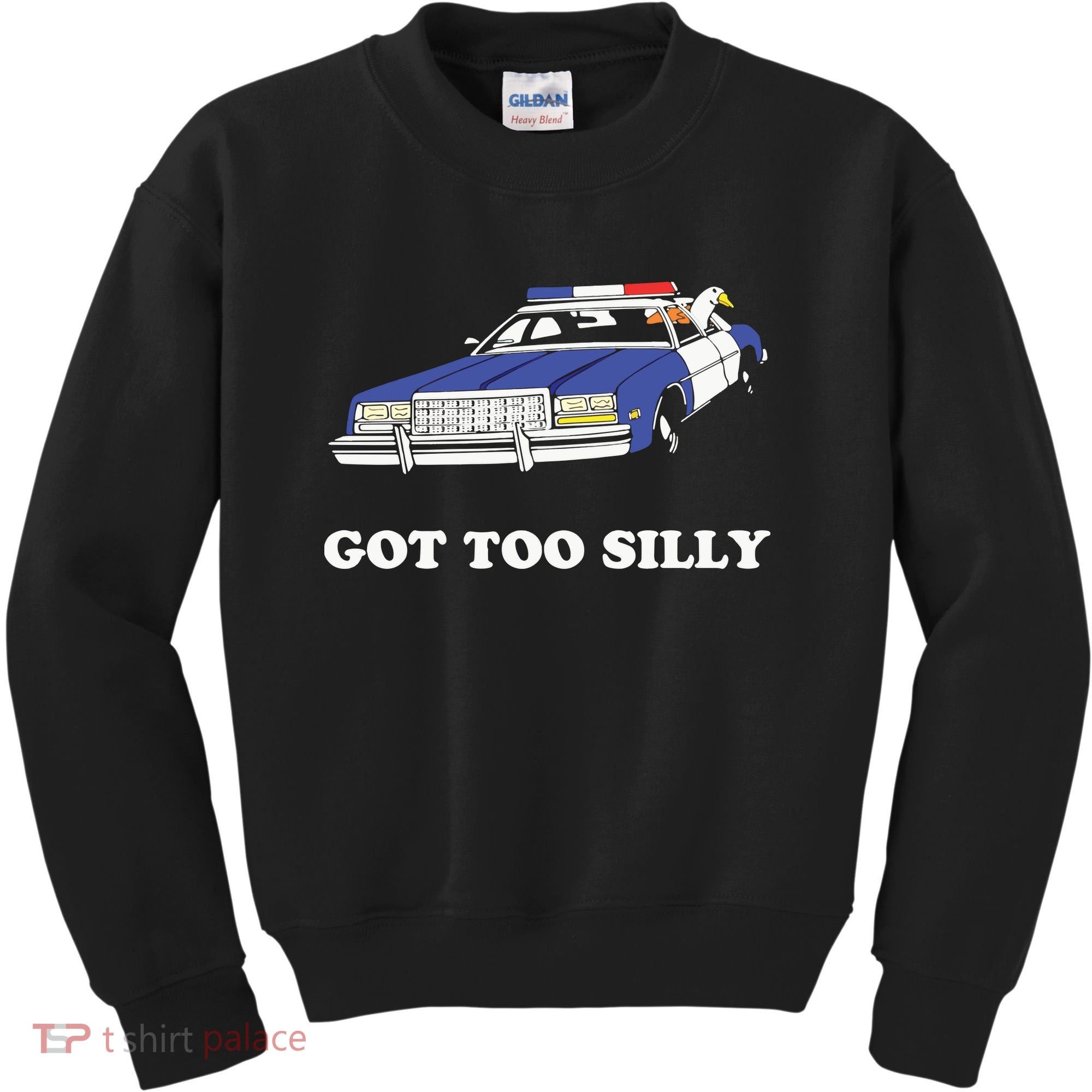 Funny Got Too Silly Goose Couple Cute Kids Sweatshirt