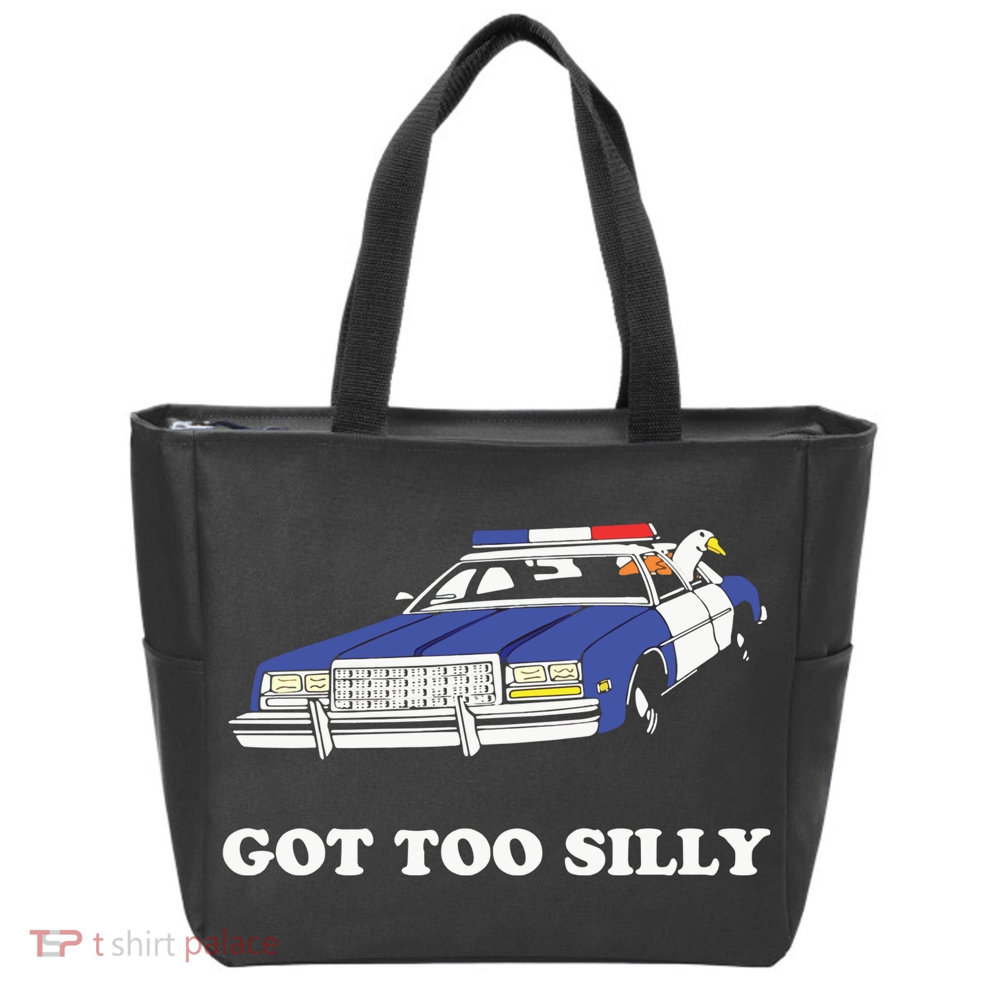 Funny Got Too Silly Goose Couple Cute Tote Bag