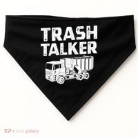 Funny Garbage Truck Trash Talker Recycling Garbage Cool Gift USA-Made Doggie Bandana thumb 0