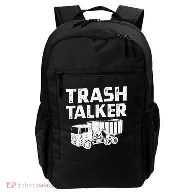 Funny Garbage Truck Trash Talker Recycling Garbage Cool Gift Backpack