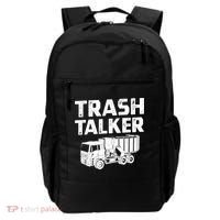 Funny Garbage Truck Trash Talker Recycling Garbage Cool Gift Backpack thumb 0