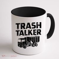 Funny Garbage Truck Trash Talker Recycling Garbage Cool Gift Coffee Mug thumb 1