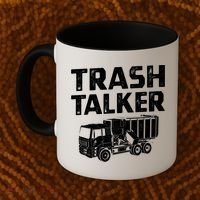 Funny Garbage Truck Trash Talker Recycling Garbage Cool Gift Coffee Mug thumb 2