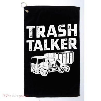 Funny Garbage Truck Trash Talker Recycling Garbage Cool Gift Golf Towel