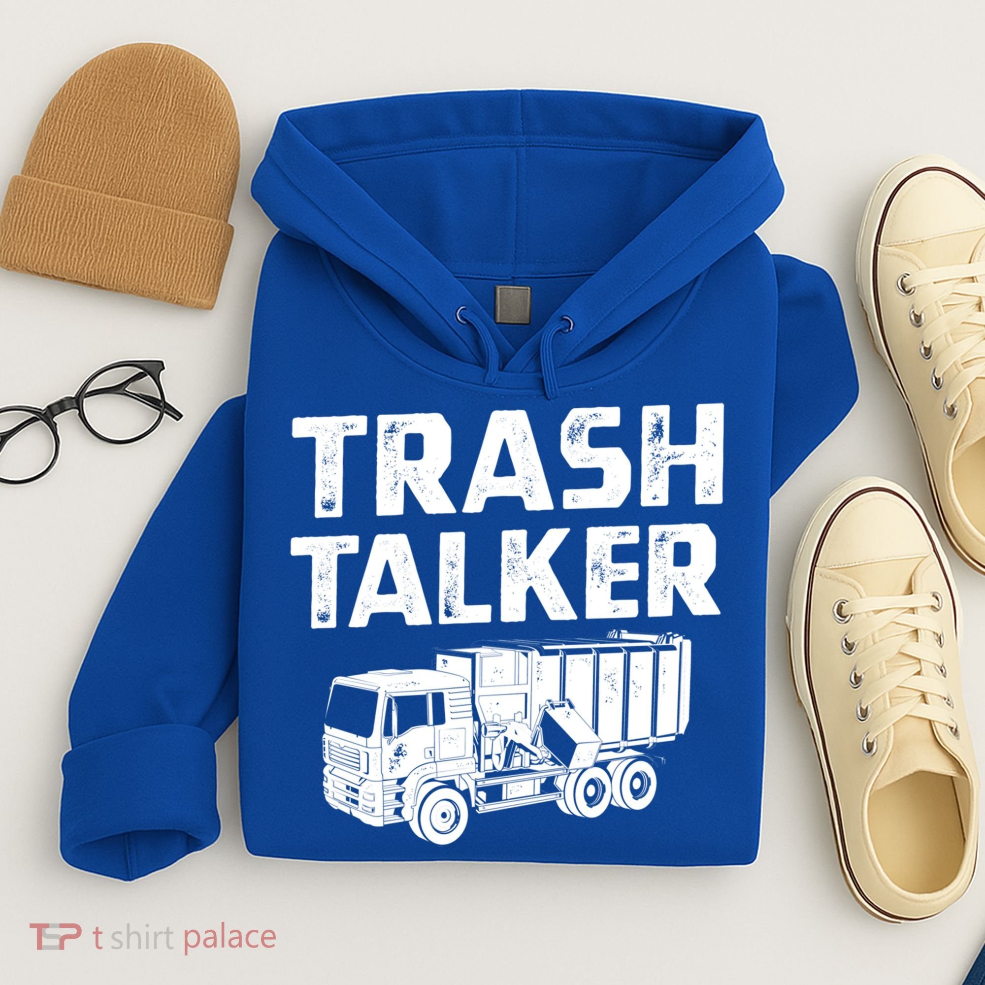 Funny Garbage Truck Trash Talker Recycling Garbage Cool Gift Hoodie