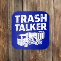 Funny Garbage Truck Trash Talker Recycling Garbage Cool Gift Coaster thumb 0