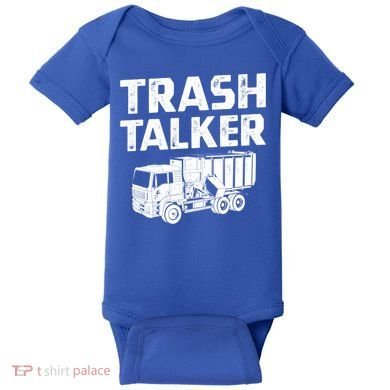Funny Garbage Truck Trash Talker Recycling Garbage Cool Gift Baby Bodysuit