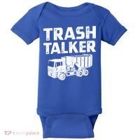 Funny Garbage Truck Trash Talker Recycling Garbage Cool Gift Baby Bodysuit thumb 0