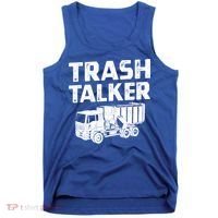 Funny Garbage Truck Trash Talker Recycling Garbage Cool Gift Tank Top thumb 0